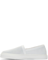 Мужские белые кожаные низкие кеды от Marc Jacobs