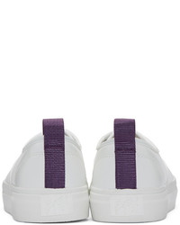 Мужские белые кожаные низкие кеды от Eytys