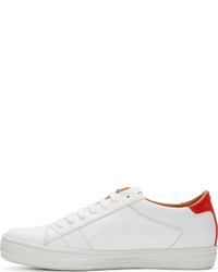 Мужские белые кожаные низкие кеды от Marc Jacobs