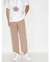 Мужские белые кожаные низкие кеды от Jacquemus