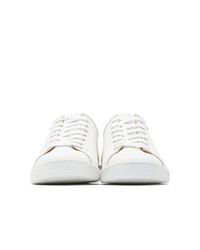 Мужские белые кожаные низкие кеды от Ps By Paul Smith