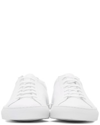 Мужские белые кожаные низкие кеды от Common Projects