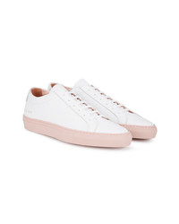 Мужские белые кожаные низкие кеды от Common Projects