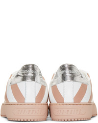 Женские белые кожаные низкие кеды от Off-White