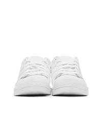 Женские белые кожаные низкие кеды от adidas Originals