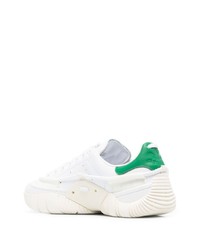 Мужские белые кожаные низкие кеды от Craig Green