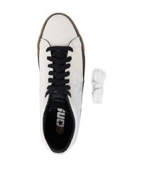 Мужские белые кожаные низкие кеды от Converse