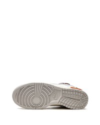 Мужские белые кожаные низкие кеды от Nike X Off-White