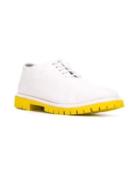 Женские белые кожаные оксфорды от Marsèll