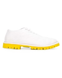 Женские белые кожаные оксфорды от Marsèll