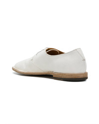 Женские белые кожаные оксфорды от Pantanetti