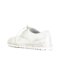 Женские белые кожаные оксфорды от Marsèll