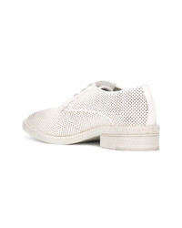 Женские белые кожаные оксфорды от Marsèll