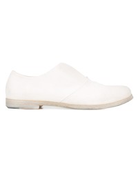 Женские белые кожаные оксфорды от Marsèll