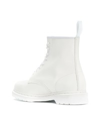 Мужские белые кожаные повседневные ботинки от Dr. Martens