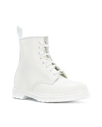 Мужские белые кожаные повседневные ботинки от Dr. Martens