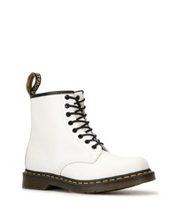 Мужские белые кожаные повседневные ботинки от Dr. Martens