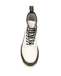 Мужские белые кожаные повседневные ботинки от Dr. Martens