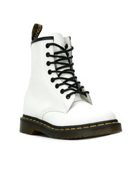 Мужские белые кожаные повседневные ботинки от Dr. Martens