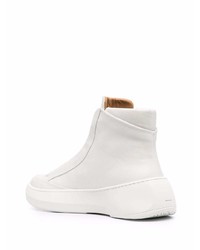 Мужские белые кожаные повседневные ботинки от Hevo