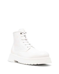 Мужские белые кожаные повседневные ботинки от Marsèll