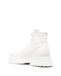 Мужские белые кожаные повседневные ботинки от Marsèll