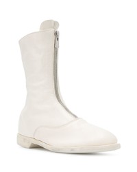 Мужские белые кожаные повседневные ботинки от Guidi