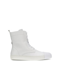 Мужские белые кожаные повседневные ботинки от Inês Torcato