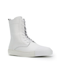 Мужские белые кожаные повседневные ботинки от Inês Torcato