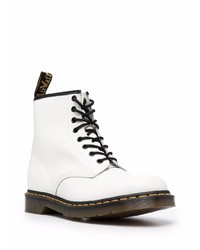 Мужские белые кожаные повседневные ботинки от Dr. Martens