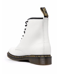 Мужские белые кожаные повседневные ботинки от Dr. Martens
