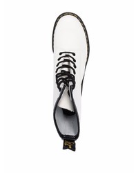 Мужские белые кожаные повседневные ботинки от Dr. Martens