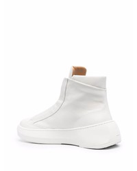 Мужские белые кожаные повседневные ботинки от Hevo