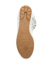 Белые кожаные полусапоги от Ascalini