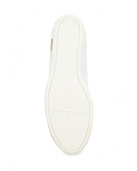 Белые кожаные полусапоги от Baldinini