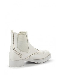 Белые кожаные полусапоги от Chic &amp; Swag