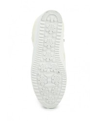 Белые кожаные полусапоги от Donna Moda