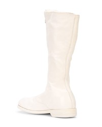Белые кожаные полусапоги от Guidi