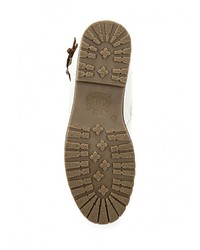 Белые кожаные полусапоги от Keddo