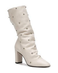 Белые кожаные полусапоги от Marc Ellis