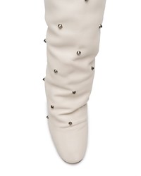 Белые кожаные полусапоги от Marc Ellis