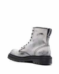 Мужские белые кожаные рабочие ботинки от Premiata