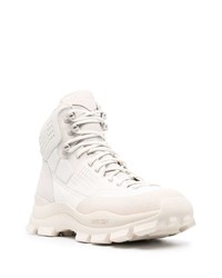 Мужские белые кожаные рабочие ботинки от Ambush