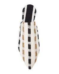 Белые кожаные сабо с вышивкой от Sanayi 313