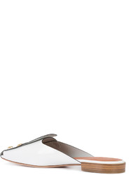 Белые кожаные сабо от Rosetta Getty