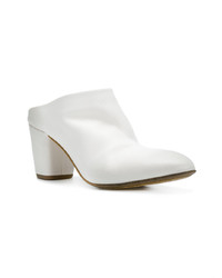 Белые кожаные сабо от Marsèll