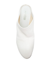 Белые кожаные сабо от Marsèll