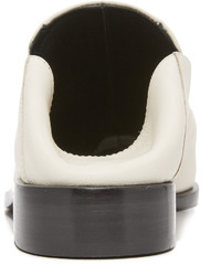 Белые кожаные сабо от Tibi