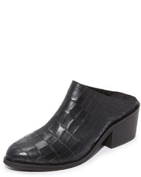 Белые кожаные сабо от Steven