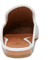 Белые кожаные сабо от Frye